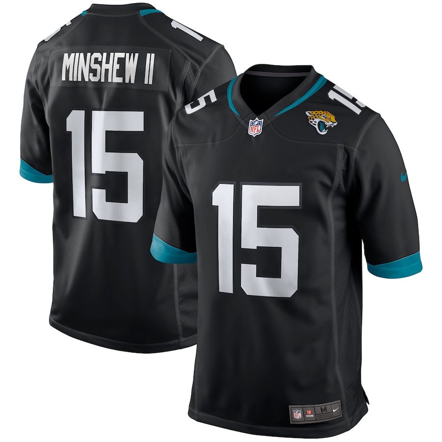 Men Jacksonville Jaguars #15 Gardner Minshew II Nike Black Game Player NFL Jersey->jacksonville jaguars->NFL Jersey
